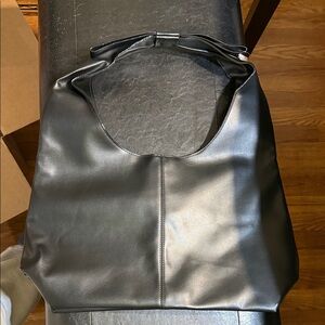 Sleek Black Tote Bag